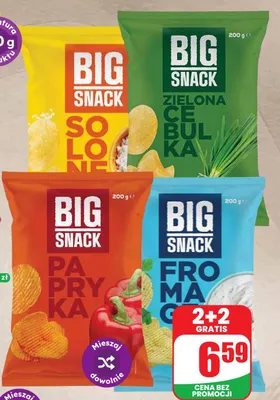 Chipsy fromage Big Snack promocja w Dino