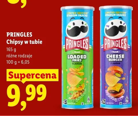 Chipsy w tubie Pringles promocja w Lidl