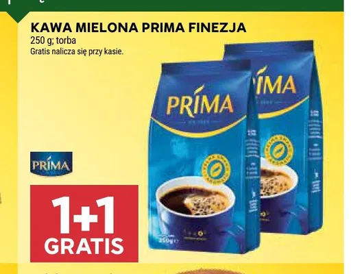 Kawa mielona Prima Finezja promocja w Stokrotka