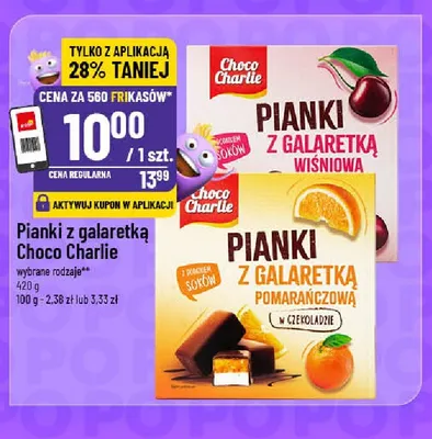 Pianki z galaretką pomarańczową Choco Charlie promocja w POLOmarket
