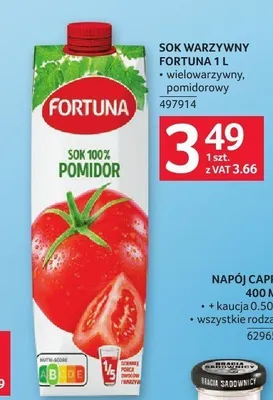 Sok pomidorowy Fortuna promocja w Selgros