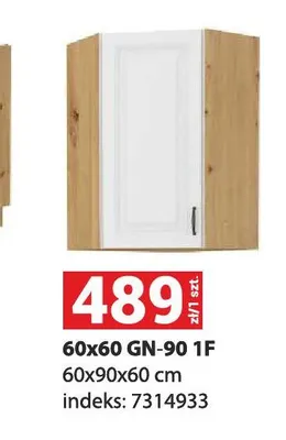 Szafka kuchenna 60x60 GN-90 1F 60x90x60 cm promocja w Merkury Market