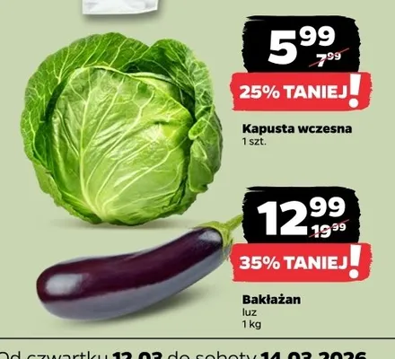 Kapusta wczesna promocja w Netto