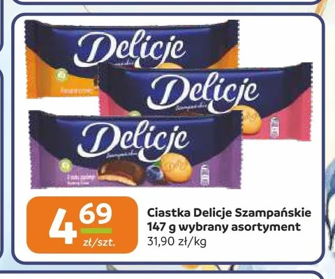 Ciastka Delicje Szampańskie promocja w Gama