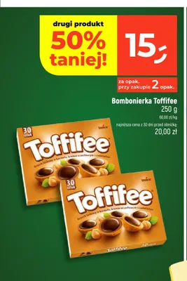 Bombonierka Toffifee promocja w Dealz