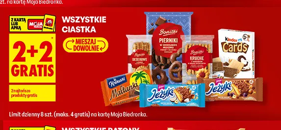 Wafle Kinder Cards promocja w Biedronka