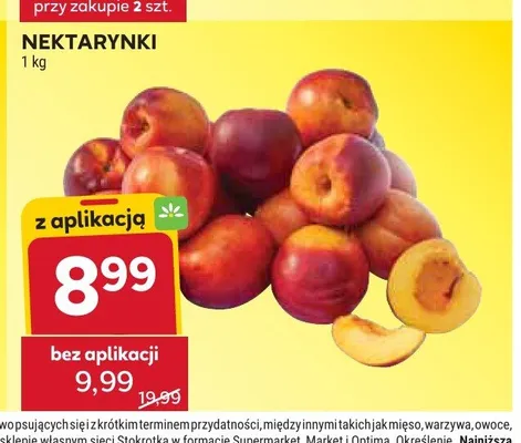 Nektarynki promocja w Stokrotka