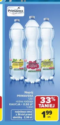 Napój Primavera promocja w Carrefour