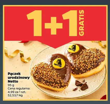 Pączek urodzinowy Netto promocja w Netto