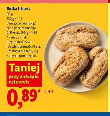 Bułka fitness promocja w Lidl