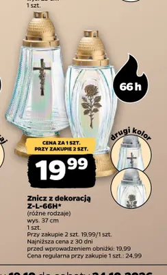 Znicz z dekoracją Z-L-66H promocja w Netto