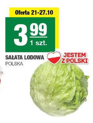 Sałata lodowa polska promocja w SPAR