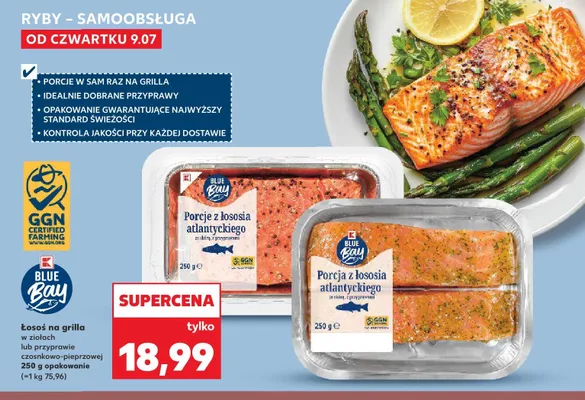 Łosoś na grilla w ziołach Blue Bay promocja w Kaufland