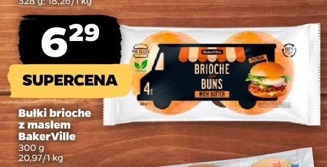 Bułki brioche z masłem promocja w Netto