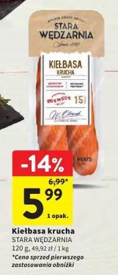 Kiełbasa krucha promocja w Intermarche