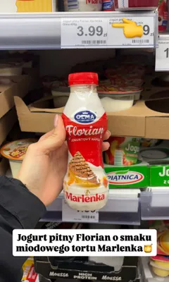 Jogurt pitny Florian Marlenka promocja w Dino