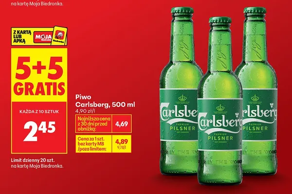 Piwo Premium Pilsner promocja w Biedronka