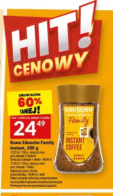Kawa rozpuszczalna Eduscho Family promocja w Twój Market