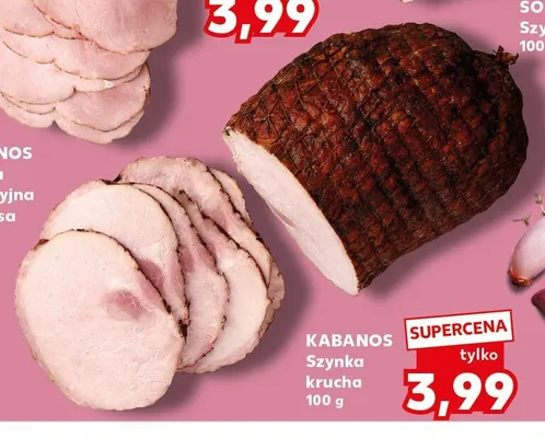 Szynka krucha Kabanos promocja w Kaufland