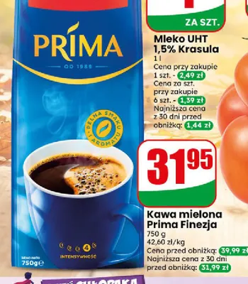 Kawa mielona Prima Finezja promocja w Dino