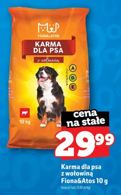 Karma dla psa z wołowiną Fiona & Atos promocja w TOPAZ
