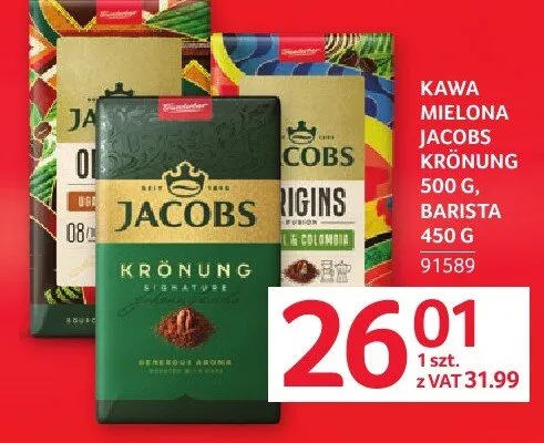 Kawa mielona Jacobs Krönung promocja w Selgros