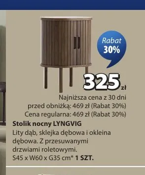 Stolik nocny Lyngvig promocja w Jysk