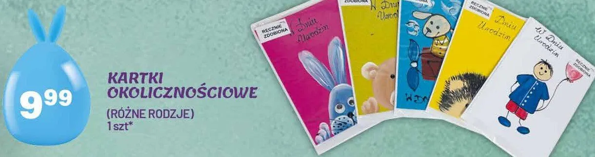 Kartki okolicznościowe (różne rodzaje) promocja w Arhelan