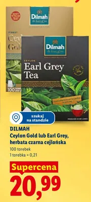 Herbata czarna cejlońska Ceylon Gold promocja w Lidl