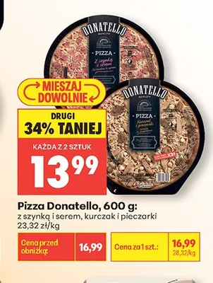 Pizza z szynką i serem Donatello promocja w Biedronka