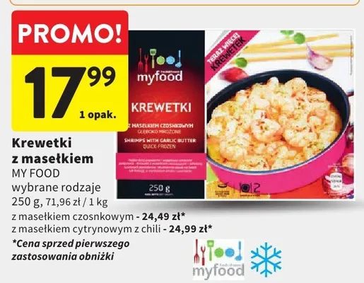 Krewetki z maselkiem My Food promocja w Intermarche