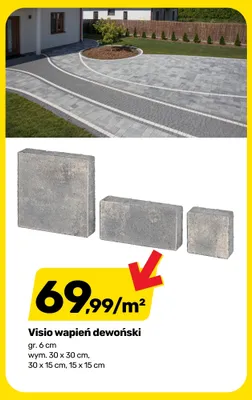 Kostka brukowa Visio wapień dewoński promocja w Bricomarche