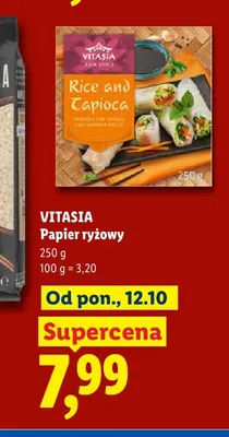 Papier ryżowy Rice and Tapioca Vitasia promocja w Lidl