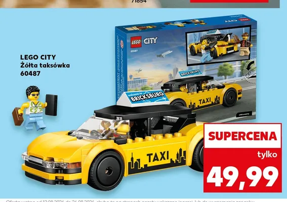 Klocki LEGO City Żółta taksówka 60487 promocja w Kaufland