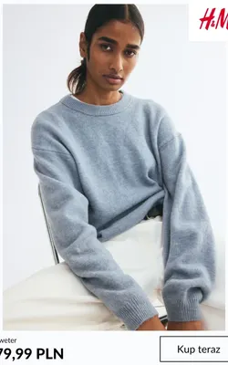Sweter H & M promocja w H&M