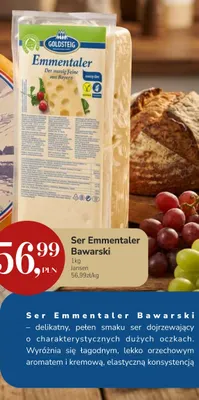 Ser emmentaler bawarski Goldsteig promocja w Market Point