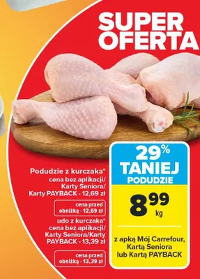 Podudzie z kurczaka promocja w Carrefour
