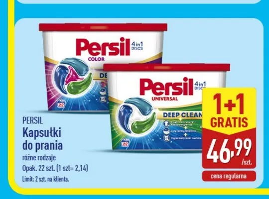 Kapsułki do prania Persil Color Discs promocja w Aldi