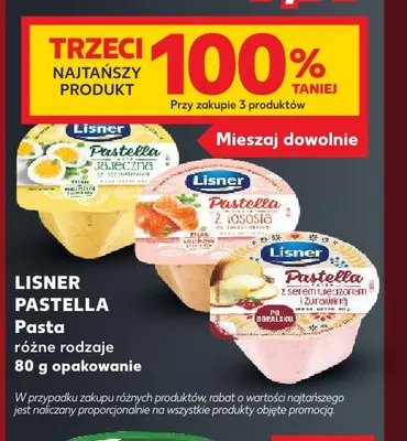 Pasta po góralsku z serem wędzonym i żurawiną Lisner Pastella promocja w Kaufland