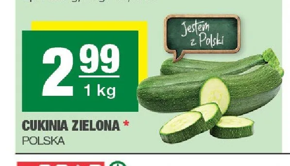Cukinia zielona promocja w SPAR