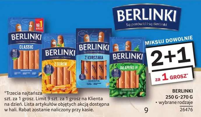 Parówki Jalapeno Berlinki promocja w Selgros