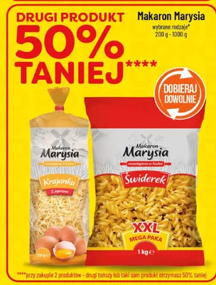 Makaron wybrane rodzaje promocja w POLOmarket
