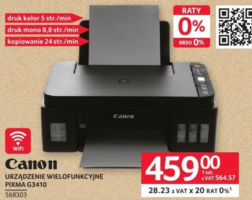 Urządzenie wielofunkcyjne Canon PIXMA G3410 promocja w Selgros