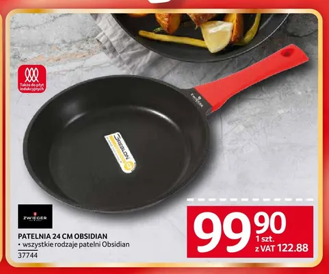 Patelnia 24 cm Obsidian Zwieger promocja w Selgros