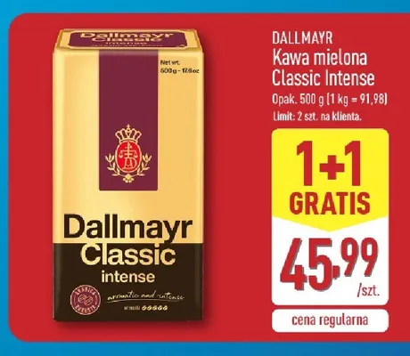 Kawa mielona Dallmayr Classic Intense promocja w Aldi