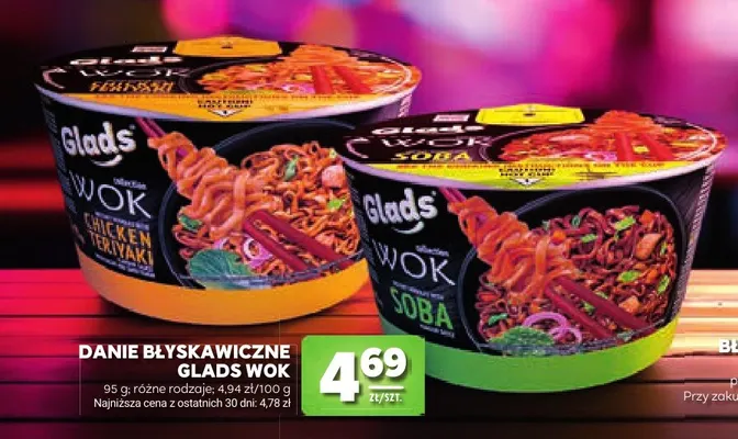 Danie błyskawiczne Glads Wok promocja w Stokrotka