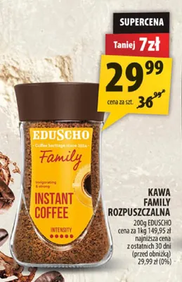 Kawa rozpuszczalna Eduscho Family promocja w Arhelan