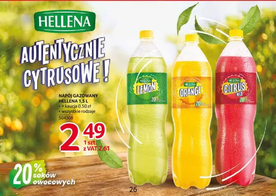 Napój gazowany Hellena Orange promocja w Selgros