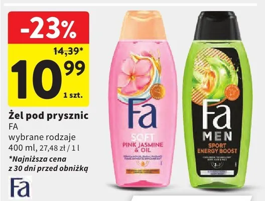 Żel pod prysznic promocja w Intermarche