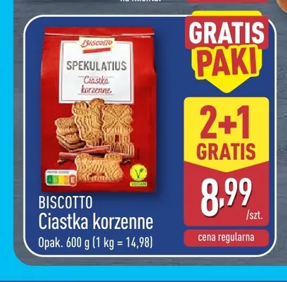 Ciastka korzenne Biscotto promocja w Aldi